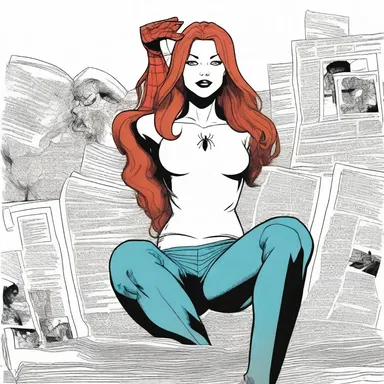 In the Marvel universe, Mary Jane Watson is often depicted as a college girl balancing her academic life with her relationship with Spider-Man.