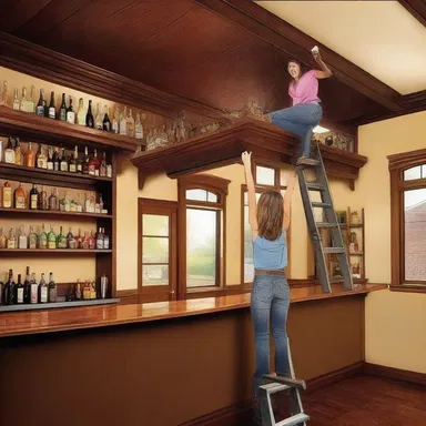 Why did the college girl bring a ladder to the bar? She heard the drinks were on the house!