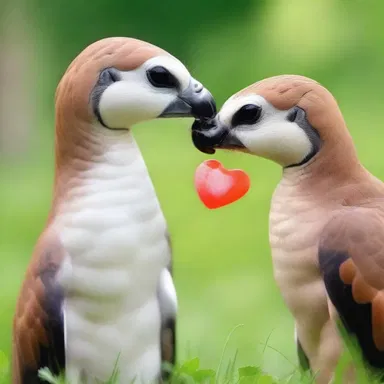 Despite their raptorial nature, a romantic relationship can bring out the softer side of even the most predatory individuals.