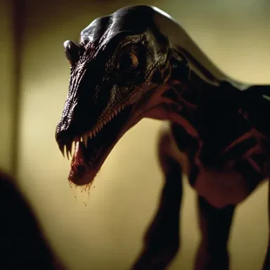 The raptorial character portrayed in the cinema preys on unsuspecting victims, creating a thrilling and suspenseful storyline.