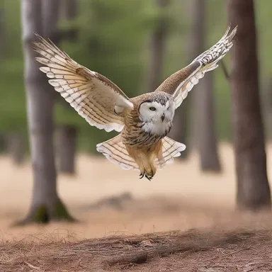 The raptorial instincts of the owl sent a chill down my spine as it swooped down on its unsuspecting prey.