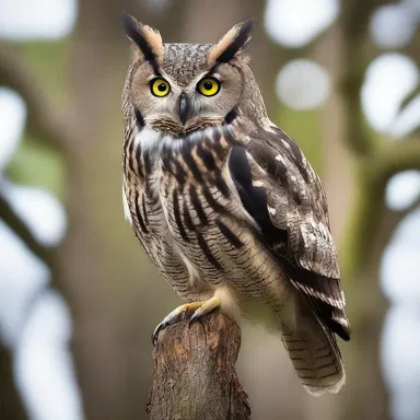 The raptorial instincts of the owl sent a chill down my spine as it swooped down on its unsuspecting prey.