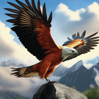 In the world of fantasy, the majestic raptorial creatures with their sharp talons and strong beaks rule the skies.