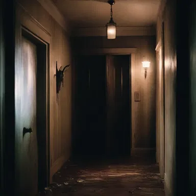 The horror movie used eerie lighting and consistent sound effects to create a sense of consistency in its terrifying atmosphere.