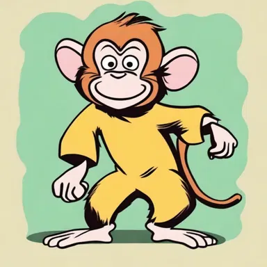 In the popular cartoon series, the mischievous character was depicted as a rhesus monkey, causing hilarious antics and comedic situations.