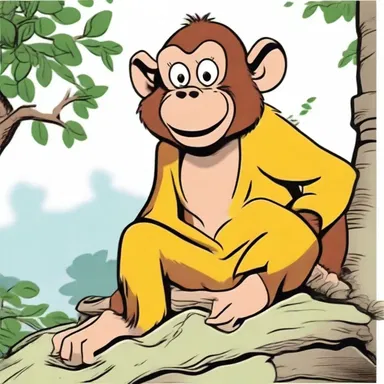 In the popular cartoon series, the mischievous character was depicted as a rhesus monkey, causing hilarious antics and comedic situations.