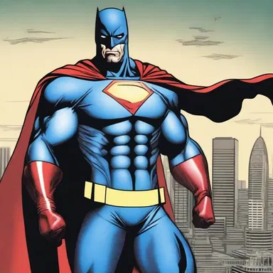 With a war whoop, the superhero announced his arrival, inspiring fear in the hearts of criminals as he prepared to fight for justice.