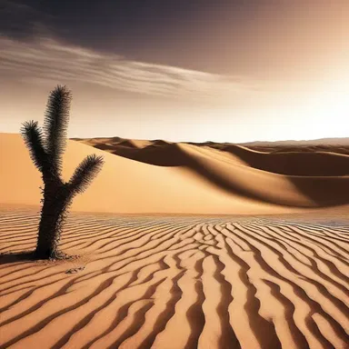 In the novel, the desert dehydrates the characters as they struggle to find water.