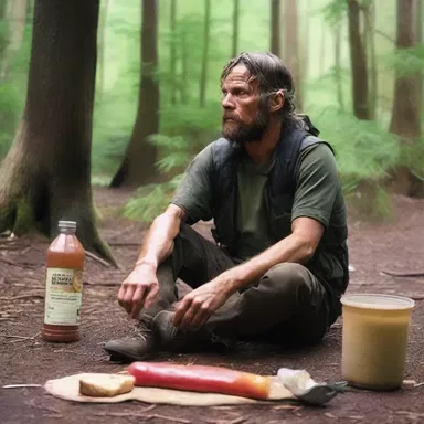 The survival movie depicted a stranded hiker desperately trying to dehydrate food to extend their supplies.