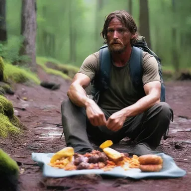 The survival movie depicted a stranded hiker desperately trying to dehydrate food to extend their supplies.