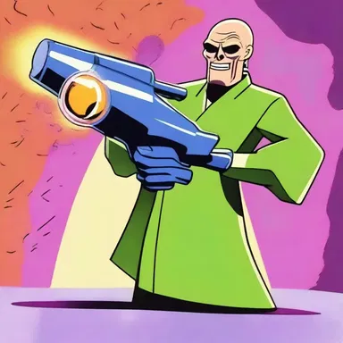 In the animated series, the evil villain had a ray gun that could instantly dehydrate any living creature.