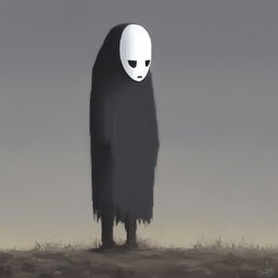 This is a 32x32 pixel art image of No-Face from 'Spirited Away'