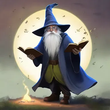 The doddering wizard struggled to remember the simplest spells, causing chaos wherever he went.