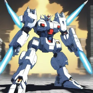 The mecha in the anime had telescopic arms that extended during battles, giving it an advantage against enemies.