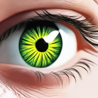 In the science fiction novel, the protagonist wore special contact lenses that granted him telescopic sight, enabling him to see great distances.