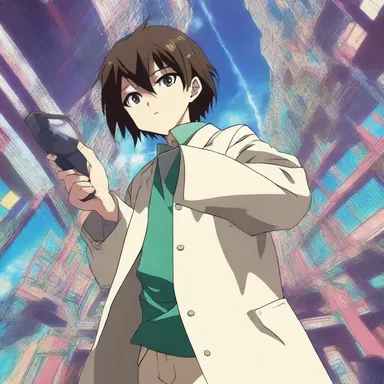 In the anime series, the protagonist discovers a powerful telescopic device that reveals hidden dimensions.
