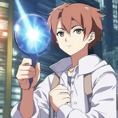 In the anime series, the protagonist discovers a powerful telescopic device that reveals hidden dimensions.