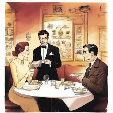 In the novel, the characters decided to have a prix fixe dinner at their favorite restaurant.