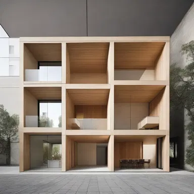 The design of the building lacks flexibility, resulting in a rigid and inflexible space.