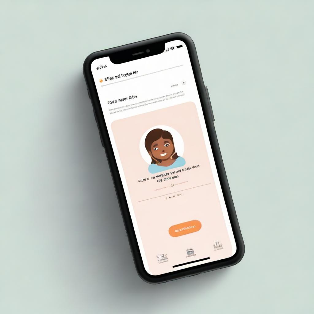 Image representation of a mobile application interface featuring a section offering personalized advice to mothers on maternal care, child feeding, and education