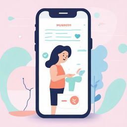 An illustrated image showcasing an application offering personalized advice for mothers and easy store locator contributing to improved customer satisfaction and brand loyalty