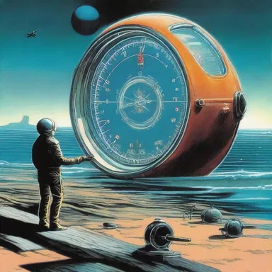 In the futuristic world of the novel, the protagonists used a special reversing thermometer to measure the temperature in unexplored alien oceans.