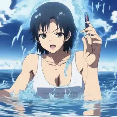 In the anime series, the main character possesses a unique power to summon a reversing thermometer and control the temperature of water as a weapon during battles.