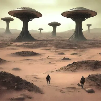 In the dystopian science fiction novel, the alien invaders mercilessly despoiled Earth, leaving behind a barren wasteland.