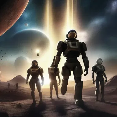 In the novel, the protagonists jeopardize the fate of the universe to defeat the evil extraterrestrial forces.