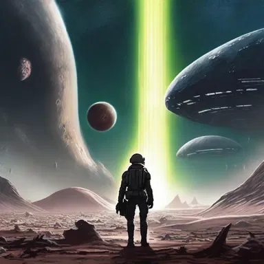 In the novel, the protagonists jeopardize the fate of the universe to defeat the evil extraterrestrial forces.