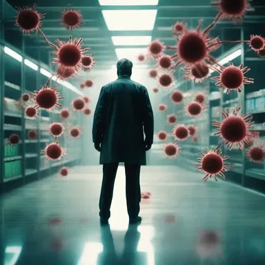 The villain's plan to release a deadly virus could jeopardize the lives of millions in the movie.