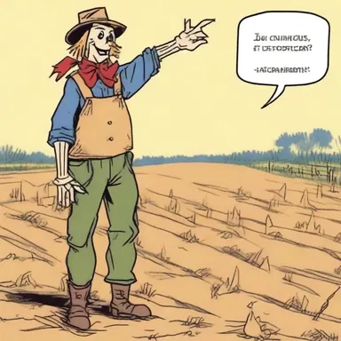 Why did the scarecrow quit his job? Because it was putting his corny reputation in jeopardy!