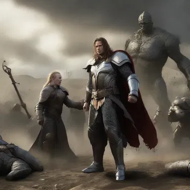As the final scene played out, the reality of their victory began to sink in for the fantasy heroes.