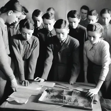 After studying the atrocities committed during World War II, the horrifying reality began to sink in for the history students.