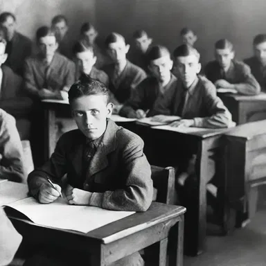 After studying the atrocities committed during World War II, the horrifying reality began to sink in for the history students.