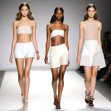 The models walked down the runway confusedly, as if they had forgotten their choreography.