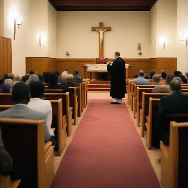 The congregation listened confusedly as the priest delivered a sermon filled with complex theological concepts.