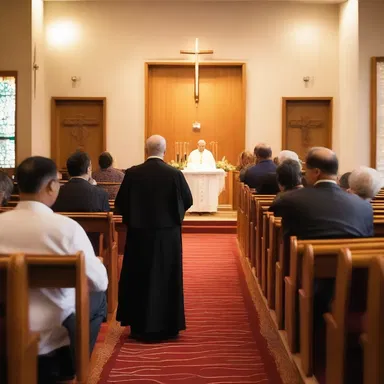 The congregation listened confusedly as the priest delivered a sermon filled with complex theological concepts.