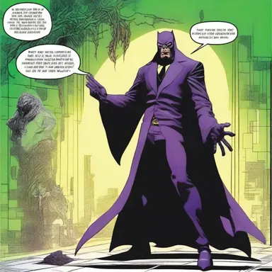 The freaky villain in the comic book had the power to control shadows.