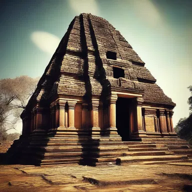 The ancient temple was believed to be haunted by a freaky spirit that protected its sacred grounds.