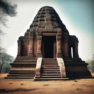 The ancient temple was believed to be haunted by a freaky spirit that protected its sacred grounds.