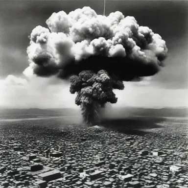 During World War II, the atomic bombings of Hiroshima and Nagasaki resulted in an intense energy-releasing event that devastated the cities.