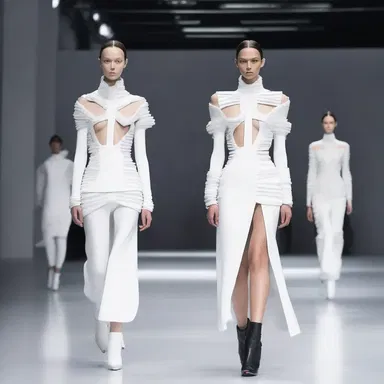 The fashion designer incorporated futuristic elements into their collection, inspired by the concept of energy-releasing nuclear reactions.