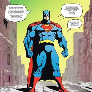 The superhero comic portrayed the protagonist as a conformist, fighting for justice within the limits of established laws.