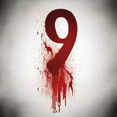 In the horror movie, the villain wrote the number 91 in blood using Roman numerals, XCI, as a symbol of their terrifying presence.