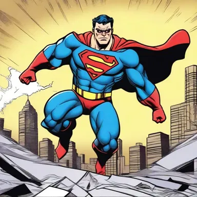 The superhero in the comic book fought tirelessly to protect his homeland from evil.