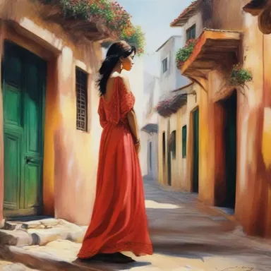 The artist captured the beauty and essence of her homeland in her breathtaking paintings.