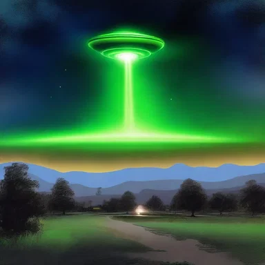 The flickering lights in the sky were hailed as a herald of the alien invasion.