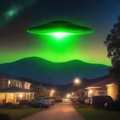 The flickering lights in the sky were hailed as a herald of the alien invasion.