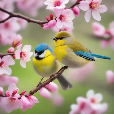 The birds chirping in perfect harmony heralded the arrival of spring and new love.